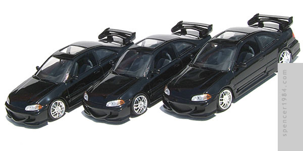 The Fast and the Furious Honda Civic Coupes