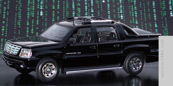 The Twins' Cadillac Escalade from the movie The Matrix: Reloaded
