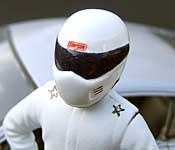 The Stig Simpson helmet close-up