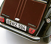 Gotcha! Citroen 2CV rear license plate