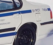 Bourne Ultimatum NYPD Impala rear fender detail
