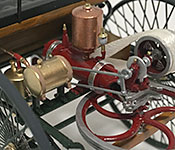 Benz Patent Motorwagen engine left