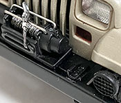 Jurassic Park Jeep Wrangler front bumper detail