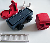 Lukes Toy Company Fire Truck parts
