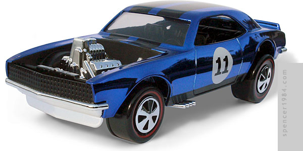 Custom HotWheels THUNDERHAWK camaro and package from M.A.S.K. mask