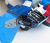 Mega House Future GPX Cyber Formula Super Asurada 01 rear nacelle with brakes deployed