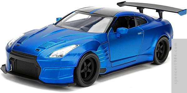 JADA Fast and Furious 9 Brian's Nissan GT-R R35 Ben Sopra Blue Diecast Car  1/32