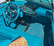 Danbury Mint Garfield Beach Car interior