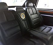 Yat Ming 2003 Cadillac Presidential Limousine rear seat detail