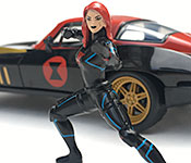 Jada Toys 1966 Chevy Corvette and Black Widow figure