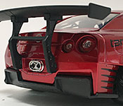 Jada Toys Red Ranger Nissan GT-R rear