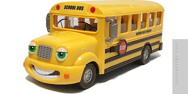 Chevron Cars Sally School Bus