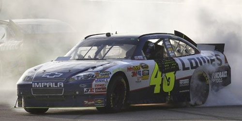 Jimmie Johnson is the first driver in NASCAR history to win  five consecutive championships