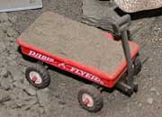 Hot Wheels Radio Flyer modified into a traditional wagon