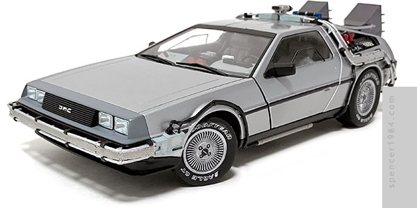 Christorpher Lloyd/Michael J. Fox's DeLorean Time Machine from the movie Back to the Future II