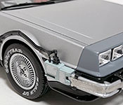 Back to the Future DeLorean Time Machine front corner detail