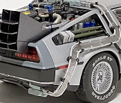 Back to the Future DeLorean Time Machine rear detail