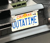 Back to the Future DeLorean Time Machine license plate