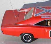 General Lee trunk with CB antenna