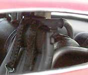 Hooper Firebird rear seat area with custom engine