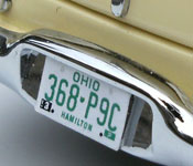 Rain Man Buick rear license plate