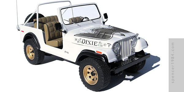 Daisy's Jeep from the original TV show The Dukes of Hazzard