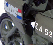 GI Joe Rapid Fire Motorcycle cowl & tank detail