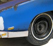 1969 Dodge Charger Daytona left front wheel