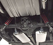 Hell Charger rear suspension detail