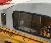 Pizza Planet Delivery Truck sliding side window detail