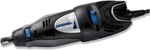 Motor tools like this Dremel 300 Series can save a lot of time, but need to be handled responsibly
