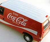 Johnny Lightning 2004 Ford E-250 Cargo Van Side with Coca-Cola Logo