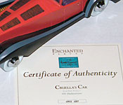 Walt Disney Classics Collection Cruella's Car Certificate of Authenticity