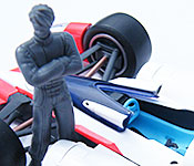 Mega House Future GPX Cyber Formula Knight Savior cockpit and Knight Shoemach figure