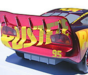 Jada Lightning McQueen rear detail
