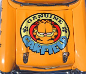 Danbury Mint Garfield Parade Car hood detail