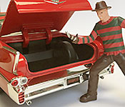Jada Toys 1958 Cadillac Series 62 Freddy Krueger figure