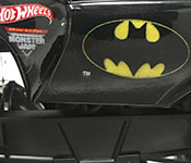 Hot Wheels 2013 Monster Jam Batman sponsor detail