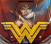 Lionel Danica Patrick #10 Wonder Woman 2017 Ford Fusion hood