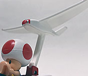 Mario Kart Toad P-Wing Glider figure